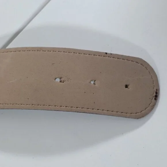 Kudos Vtg Medallion Embellished Belt Women Black Gold Whimsigoth Y2K 90s Fashion - Picture 9 of 11